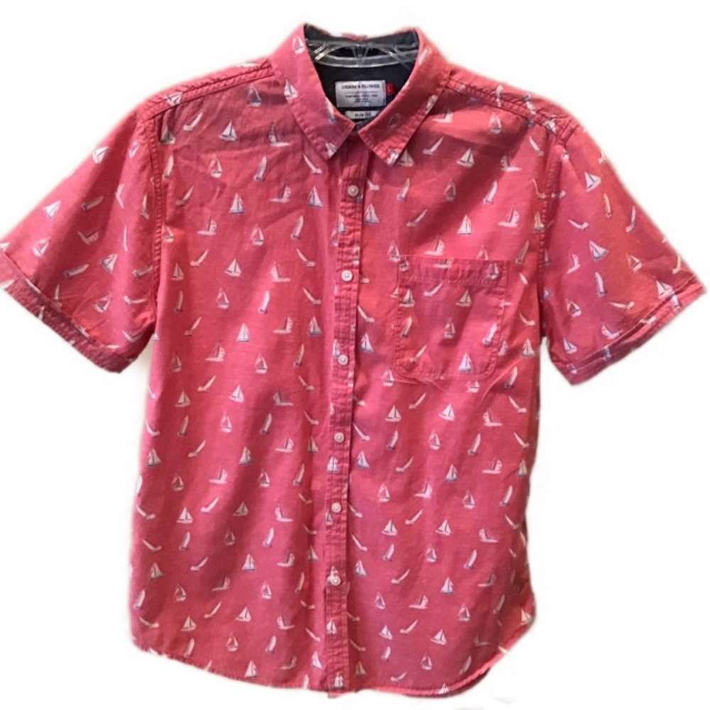 DENIM & FLOWER Detailed Shirt L Slim Fit Cotton